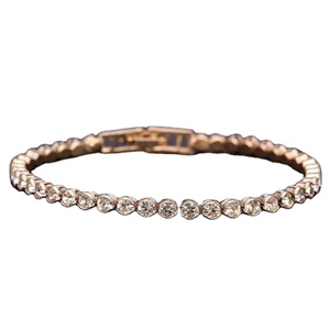 Pulsera de Lujo con Diseño Personalizado, Estilo Hip Hop, con Incrustaciones de Diamantes de Imitación, Plata 925, Moissanita, Joyería Brillante para Mujer - Product Image 2