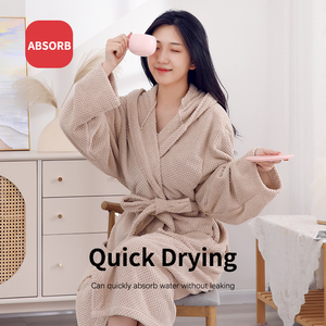 Peignoir <span class=keywords><strong>de</strong></span> <span class=keywords><strong>bain</strong></span> ananas en microfibre pour femme - Product Image 4