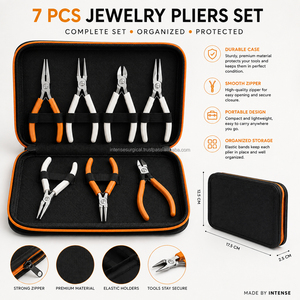 Juego de 7 Pinzas de Acero Inoxidable para Joyería, Pinzas de Precisión, Cortador de Alambre para Joyería, Instrumentos Quirúrgicos Profesionales INTENSE SURGICAL INSTRUMENTS - Product Image 5