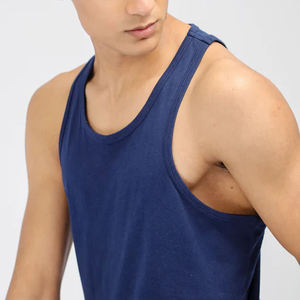 Custom Logo Blank Men Plain Tank <b>Top</b> 100% Cotton Breathable Eco-Friendly Quick Dry Slim Fit Sleeveless Casual Gym Fitness Summer - Product Image 4