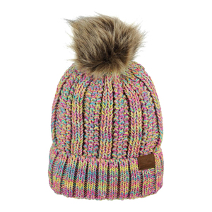 Unisex <b>Knitted</b> <b>Beanie</b> Hat With Pom Pom Solid Color Casual Winter Hat For Adults Light Gray Hand <b>Knitted</b> Acrylic Material - Product Image 6