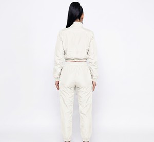 Women's Athletic Zip Up Jacket <b>Tracksuit</b> with Stretch Waist Pants Gym Training Set Custom Printing OEM Custom Logo <b>Tracksuit</b> Set - Product Image 2