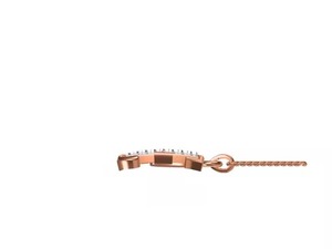 Elegante Colgante con Inicial Dorada y Diamante, Letra F, Joyería Personalizada para Mujer - Product Image 3