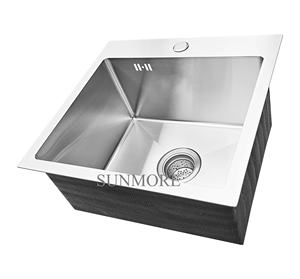 Fregadero de Cocina Moderno Hecho a Mano de Acero Inoxidable 304 de Lujo EM 4543, Sin Grifo, Directamente de Fábrica en Vietnam, Muy Buen Precio - Product Image 3