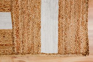 Handwoven Braided Jute Lattice Rug Wholesale for Living Room Bedroom Hotel Home Decor - Product Image 5