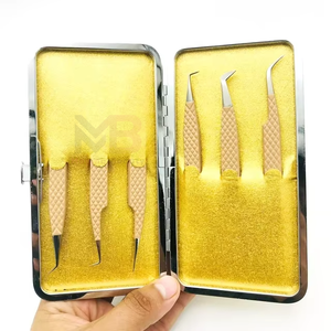 Pinzas de Extensión de Pestañas de Alta Calidad con Agarre de Diamante, Marca Privada, Recubrimiento en Polvo, Probadas a Mano, Puntas Micro Plateadas, Pinzas Personalizadas - Product Image 3