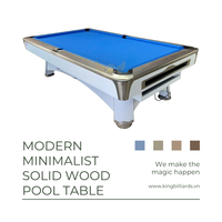 Mesa de Billar Comercial King 9025 de 9 pies con Sistema de Retorno de Bolas, Bolsillos de Cuero Genuino y Construcción de Pizarra - Fábrica OEM/ODM