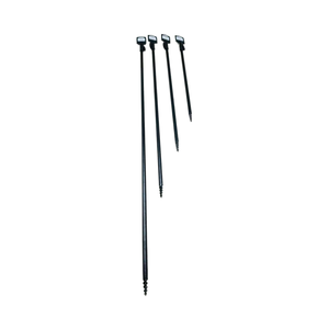 Banco de aluminio Stick Euro Soporte de caña telescópica para pesca de bagre 30 + 20cm Compacto con etiqueta - Product Image 1