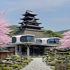 Gran oferta, Mini casa moderna <span class=keywords><strong>de</strong></span> cápsula espacial, contenedor plegable Modular prefabricado portátil para uso en baño o supermercado - Product Image 4