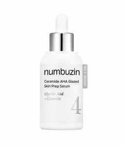 Numbuzin korean skin care No.4 Ceramide AHA Glazed Skin Prep Serum - Korean Skincare Ceramide AHA Serum Glowing Hydrating <b>Face</b> - Product Image 1