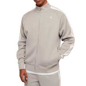 Veste de survêtement grise en tricot pour homme, coupe oversize, fermeture éclair intégrale, idéale pour le sport, l'entraînement, la gym et les loisirs - Product Image 5