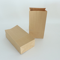 Sacs en papier kraft recyclé sur mesure, 6LB 20LB, pour l'emballage du pain, la vente au détail, les plats à emporter, les sacs de transport pour l'épicerie et les aliments