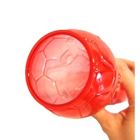Nouvelle tasse de football 2025 de 450 ml en PET sans BPA, réutilisable et écologique, avec couvercle et paille, idéale pour les adultes, les souvenirs, les fêtes et les festivals.