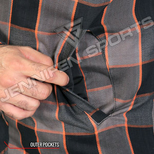เสื้อเชิ้ตอะรามิดสำหรับผู้ชาย ป้องกันลมสำหรับขี่มอเตอร์ไซค์ ไซส์ใหญ่ ระบายอากาศได้ดี บุซับในอย่างดี เหมาะสำหรับการขี่ทัวร์ริ่ง ผ้าฟลานเนล ปรับแต่งได้ทุกแบบ - Product Image 5