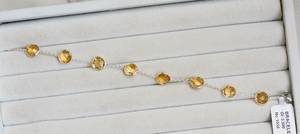 High Quality Multi Color Gemstone <b>Charm</b> <b>Bracelet</b> Jewelry 925 Sterling <b>Silver</b> Rainbow Lab Grown Sapphire 14K Gold Plated Women's - Product Image 2