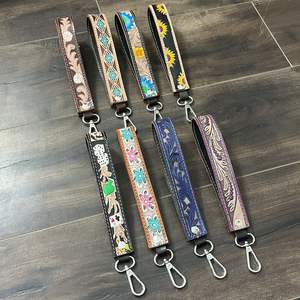 Nouveau porte-clés de poignet en cuir véritable fait main vintage personnalisé, porte-clés de mode durable, porte-clés de poignet, lanières - Product Image 6