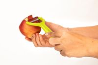 Regelmatig te gebruiken precisie-schilmesje met ergonomische handgreep, duurzaam ontwerp, veelzijdige keukenhulp, ambidextrous, roestvrijstalen set