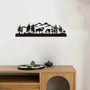 CIFbuy Arte Murale in Metallo a Forma di Cervo Fatta a Mano, Design Geometrico Rettangolare per Soggiorno, Decorazione Casa, Servizio di Ritiro Disponibile - Product Image 3