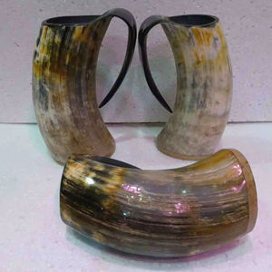 Taza de Cuerno Reutilizable Ecológica de Tamaño Personalizado, Color Natural, Estilo Rústico, Taza Decorativa con Diseños de Logotipo Personalizados para Uso en la Cocina - Product Image 1