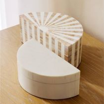 Hot Selling mother of pearl inlay round decorative storage <b>box</b> luxury handmade organizer elegant home decor gift item - Product Image 6