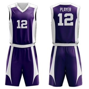 Tenue de basketball personnalisée en tissu polyester doux, séchage rapide, haute qualité, pour équipe, respirante, coutures durables - Product Image 4