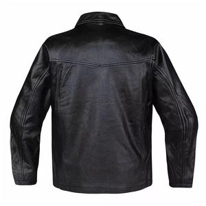 Chaqueta de Cuero Genuino para Hombre Clush, Estilo Urbano, Otoño-Invierno, con Cuello Alto y Cierre de Cremallera, Hecha a Medida, de la Mejor Calidad - Product Image 6
