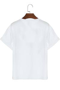 เสื้อยืดแขนสั้นทรงปกติ ผ้าเจอร์ซีย์นิต เหมาะสำหรับการผลิตเสื้อผ้าตามสั่ง - Product Image 3