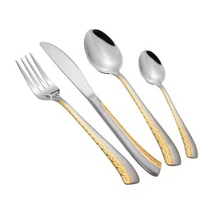Ensemble de couverts de cuisine et de salle à manger haut de gamme en métal, cuillère, fourchette, couteau en acier inoxydable, ensemble de couverts élégants, vaisselle élégante - Product Image 3