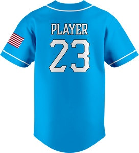 Maillot de baseball bleu personnalisable, joueur n°23, imprimé à l'écran, unisexe, adulte, manches courtes, respirant, polyester, vêtements de sport - Product Image 2