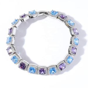 925 Sterling Silver Iced Out Moissanite Diamond Tennis Bracelet D Color VVS1 Hip Hop Jewelry <b>for</b> <b>Men</b> and Women - Product Image 5