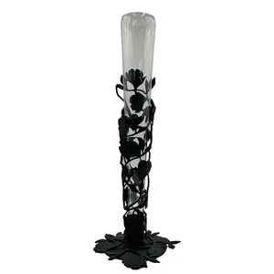 Jarrón de Flores de Hierro Forjado Hecho a Mano, Decoración Rústica para Mesa, para Bodas, Sala de Estar, Dormitorio, Oficina, Hotel, Resort, Restaurante - Product Image 5