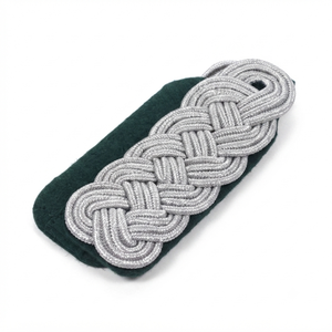 Épaulettes personnalisées pour officiers supérieurs avec bordure verte, épaulettes d'uniforme de service brodées - Product Image 5