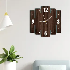 Rustic Wooden <b>Clock</b> Handmade Decorative Natural Wood Wall Hanging <b>Clock</b> For Home Handmade Wooden <b>Clock</b> By AALIYAN IMPEX - Product Image 4