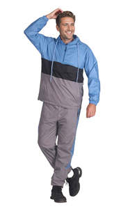 Wholesale Windbreaker Tracksuit 2 Piece <b>Zipper</b> <b>Jacket</b> and Trouser 100% Nylon Sublimation Design Oversized Tracksuit For Men - Product Image 5