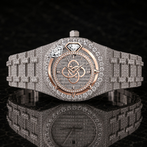 Reloj de Edición Limitada para Hombre, de Acero Inoxidable, con Diamantes Moissanite, Lujoso, con Movimiento de Cuarzo Analógico de 20 mm - Product Image 1