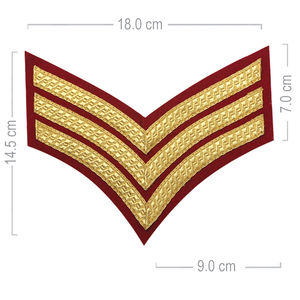 Uniforme de Seguridad Bordado del GRUPO NANBA con Tela de Satén, Talla Personalizada, Insignias de Seguridad con Pin, Franjas de Sargento/Espuelas de Grado - Product Image 4