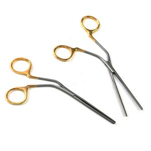 Instruments chirurgicaux de pince d'implant de pont nasal de poignée d'or d'acier inoxydable de 18.5cm pour la rhinoplastie nasale de cru à fin - Product Image 1