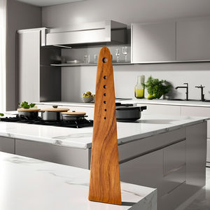 Spatule en teck avec coupe-herbes, spatule en bois d'acacia - Product Image 1