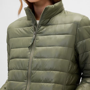 Blouson Bomber Matelassé Zippé à Capuche pour Femme Grande Taille, Haute Qualité, Respirant, Léger, Personnalisé, Style Vintage Délavé - Product Image 5