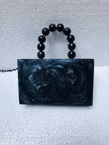 Luxury Handmade Resin Evening Clutch Bag Elegant Transparent Flower Inlay <b>Purse</b> for Women Party Wedding Accessory - Product Image 5