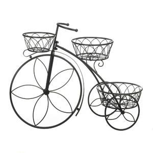 Soporte para Macetas de Estilo Moderno, Soporte Decorativo para Plantas de Metal y Hierro con Forma de Bicicleta, Precio al por Mayor, Decoración de Jardín - Product Image 1