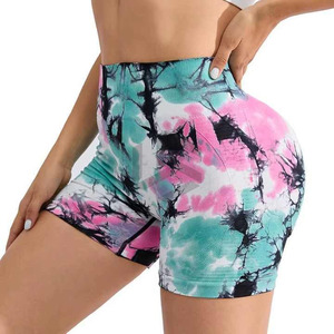 Shorts de yoga sans couture à taille haute pour femmes, effet push-up, pour le fitness, la gym, shorts de sport haut de gamme pour femmes - Product Image 1