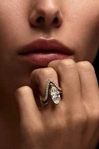 Bague de fiançailles en diamant cultivé en laboratoire, coupe Marquise, 2.00 Ct, pour femmes, or massif 14 carats, cadeau d'anniversaire de mariage, bijoux fins pour femmes - Product Image 6
