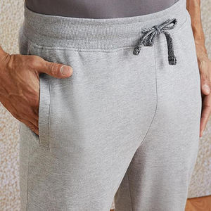 Pantalones Jogger con Detalle de Rayas para Hombre, Mezcla de Algodón y Poliéster, Estilo Casual de Negocios, Bolsillos Laterales, Cintura Elástica, Puños - Product Image 4