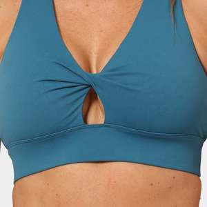 Soutien-gorge de sport Nesta Sports Active Wear, devant uni, dos croisé, super doux, pour femmes - Product Image 5