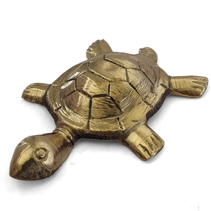 Statue de tortue Kachua avec plaque métallique, figurine décorative de tortue pour la maison, le bureau, la décoration de table, cadeau de protection et objet décoratif - Product Image 4