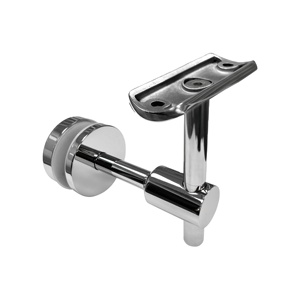 80mm Stainless Steel Adjustable Glass Exterior Wall Mounted Handrail Brackets Modern Design <b>for</b> <b>Deck</b> Wall & Hotel Railings - Product Image 1