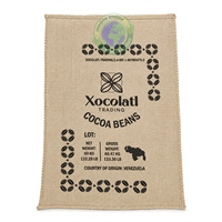 Sacs à cordon imprimés 100% jute MTI PJB-2, emballage alimentaire écologique et biodégradable pour riz, cacao, café, maïs, etc., logo personnalisé