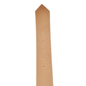 Ceinture en cuir véritable blanc avec boucle rectangulaire dorée, style décontracté - Product Image 4