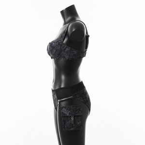 Conjunto de Bikini de Dos Piezas para Mujer de Alta Calidad, 230 GSM, Poli Spandex, Paneles de Malla en la Cintura, Logotipo Sublimado Personalizado - Product Image 3